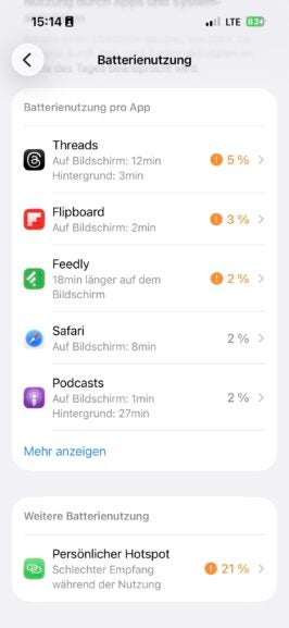 Mit diesen Einstellungen in iOS 26 holst du mehr Akku-Laufzeit raus