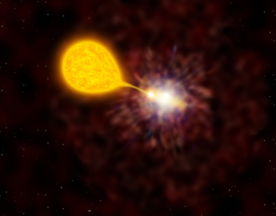 Kosmischer Rekord: Stern verschlingt seinen Zwilling mit noch nie ...