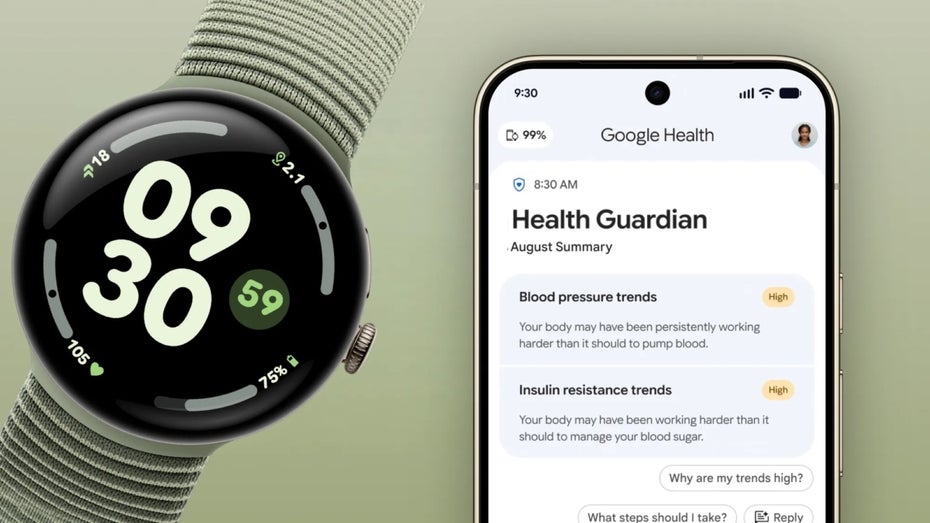 Google Pixel Watch: Wie die Uhr künftig vor Diabetes-Anzeichen warnen kann