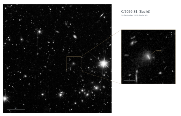 Per Zufall: Weltraumteleskop Euclid entdeckt unbekannten Kometen