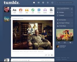 Ein Screenshot von Tumblr.