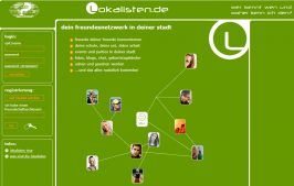 Ein Screenshot der Lokalisten-Seite.