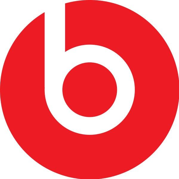 Der rote Kreis des Beats-Logos mit einem weißen b in der Mitte vor weißem Hintergrund.