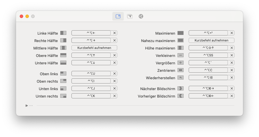 Rectangle für den Mac
