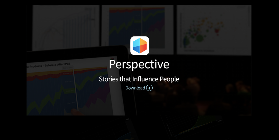 Screenshot mit Perspective-Logo