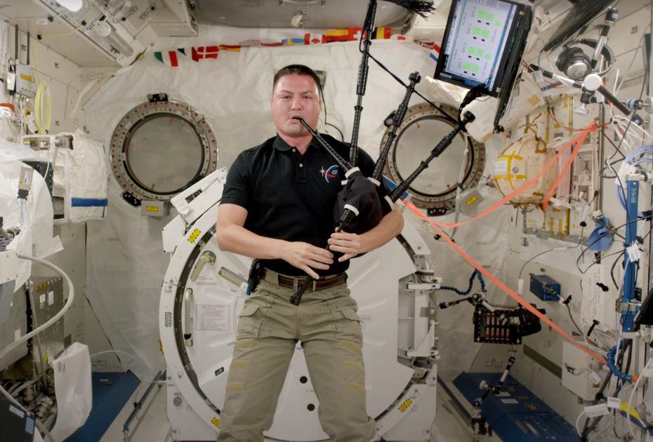 Kjell Lindgren  auf der ISS
