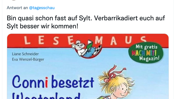„Conni besetzt Westerland“ – früh übt sich.