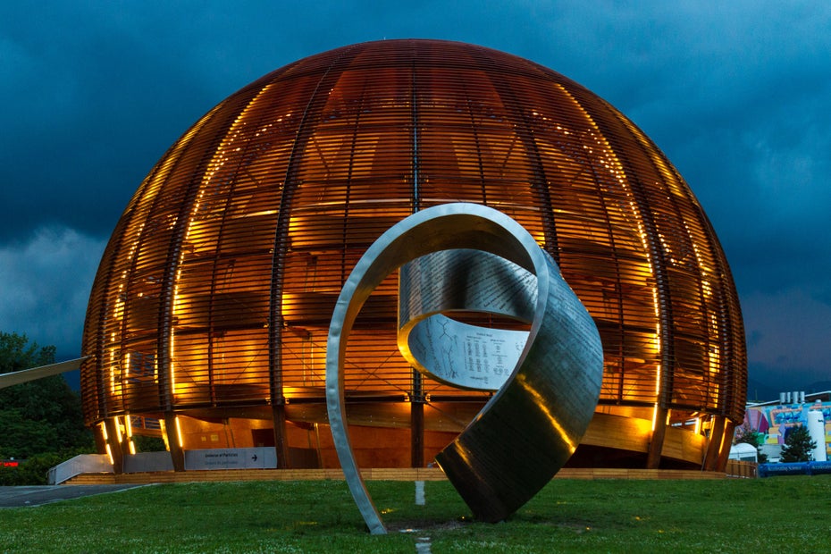 CERN-Forschungszentrum in der Schweiz - Außenansicht