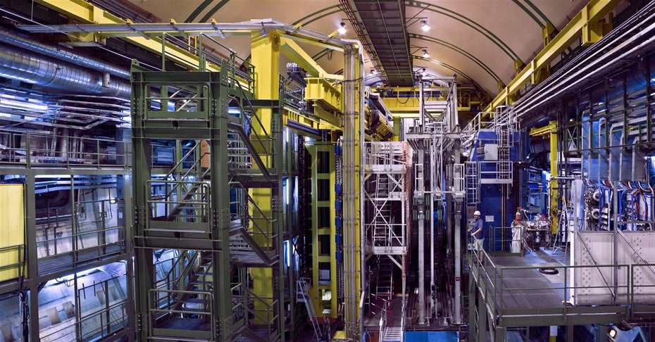 Ein Einblick in das LHCb-Experiment am CERN in Genf.