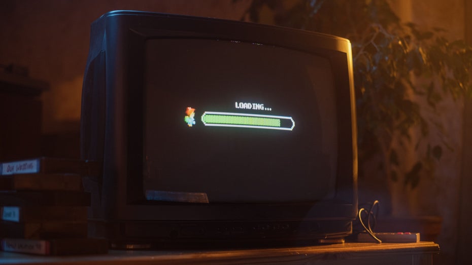 Alter Videogame-Loadscreen