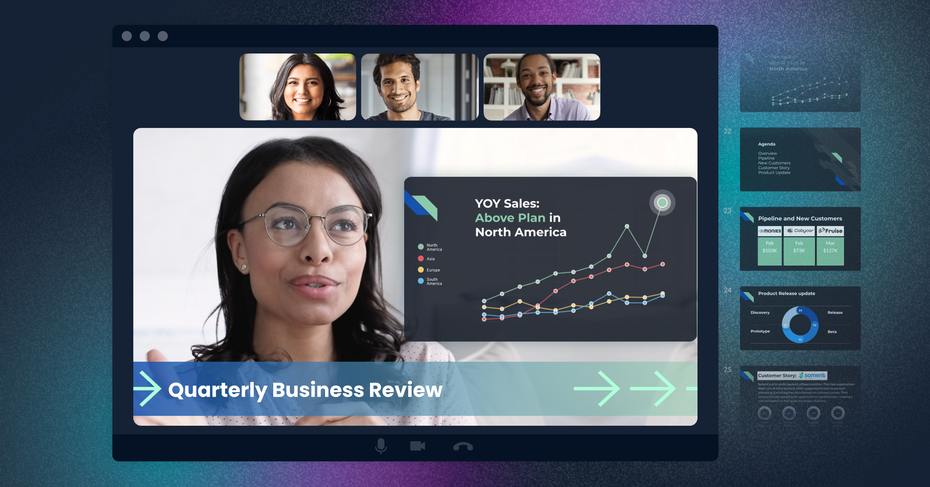 Beispiel einer Online-Präsentation mit Prezi.