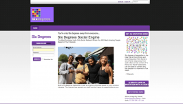 Ein Screenshot der Seite von Six Degrees.