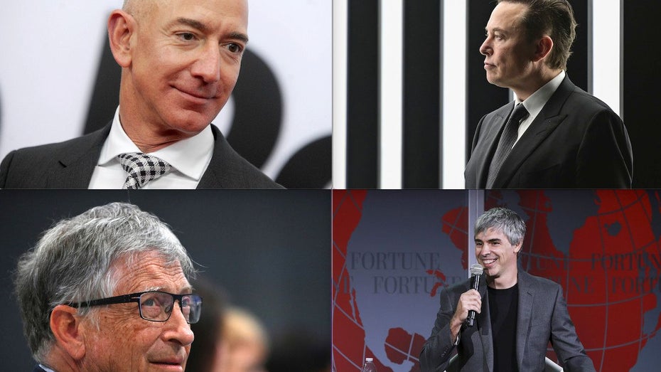 Steuern Elon Musk, Jeff Bezos, Bill Gates, Larry Page