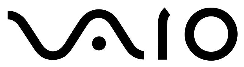 Das schwarze Vaio-Logo auf weißem Untergrund.